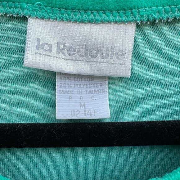 La Redoute Vintage Green Velour Velvet Oversize Lace Embroidered Trim Cardigan M - Picture 4 of 11